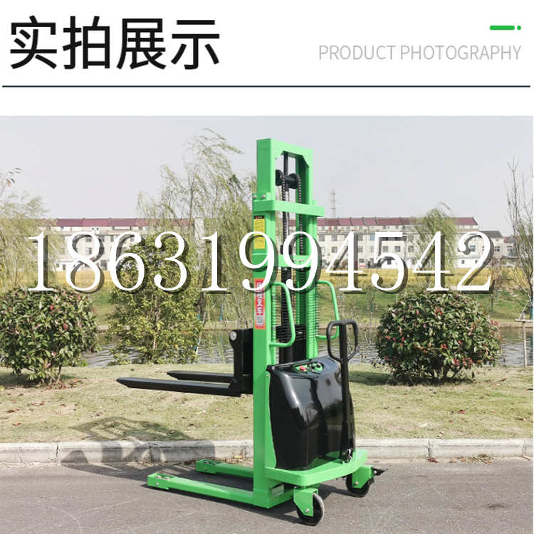 港口区电动叉车堆高车液压铲车电瓶1吨2吨站驾步行式小型全自动叉车